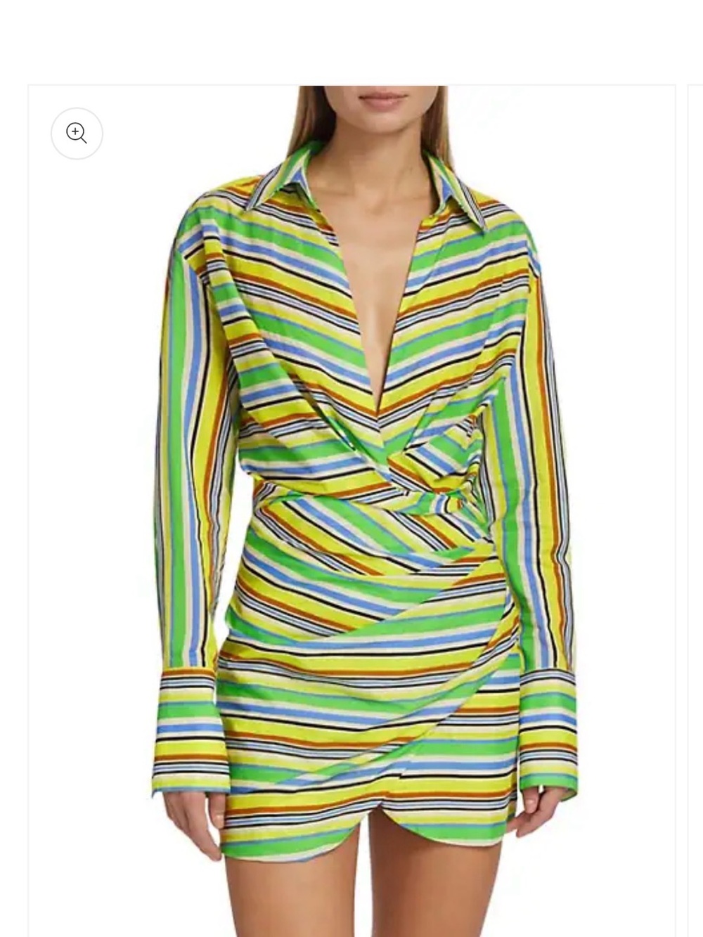 NEW without tag Le Superbe 100% cotton Mini Shirtdress. $395